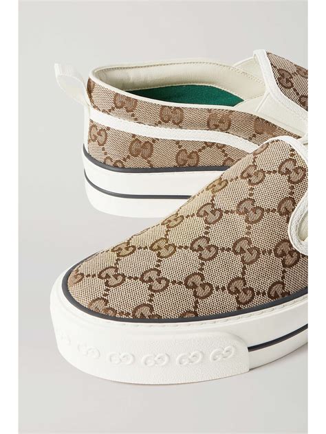 gucci slip on sandals|gucci tennis 1977 canvas sneakers.